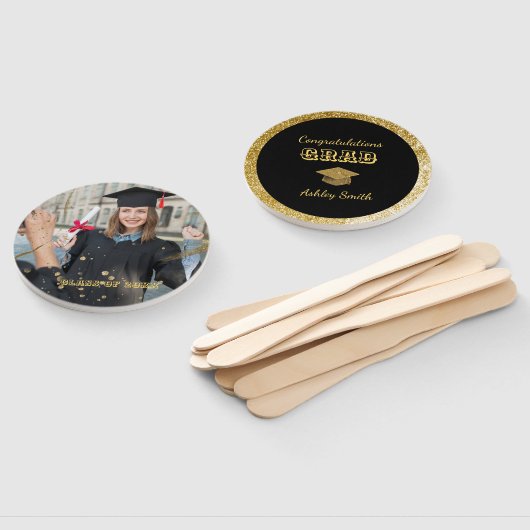 eleganter Abschluss Hand Fan Fächer (Non-assembled)