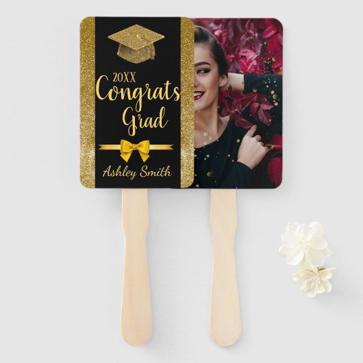 eleganter Abschluss Hand Fan Fächer (Vorne und Hinten)