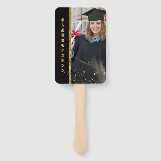 eleganter Abschluss Hand Fan Fächer (Rückseite)