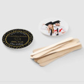 eleganter Abschluss Hand Fan Fächer (Non-assembled)