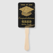 eleganter Abschluss Hand Fan Fächer (Vorderseite)