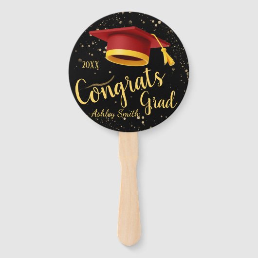 eleganter Abschluss Hand Fan Fächer (Vorderseite)