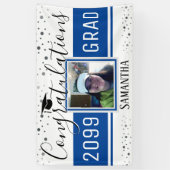 Eleganter Abschluss Herzlichen Glückwunsch Foto Bl Banner (Vertikal)