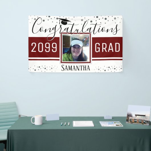 Eleganter Abschluss Herzlichen Glückwunsch Foto We Banner (Messeveranstaltung)