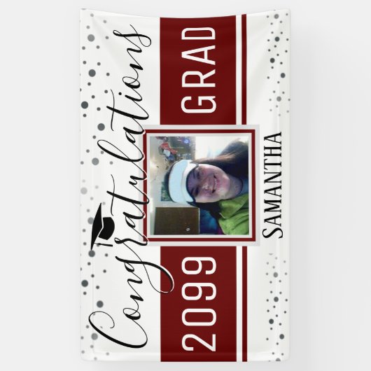 Eleganter Abschluss Herzlichen Glückwunsch Foto We Banner (Vertikal)