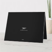 Eleganter Abschluss Herzlichen Glückwunsch Imitats Karte (Rückseite)