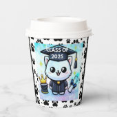 Eleganter Abschluss Kitty Pappbecher (Rückseite)