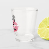 Eleganter Abschluss & Klasse 20XX, Rosa Glitzer Ki Schnapsglas (Rechts)