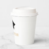 eleganter Abschluss Pappbecher (Links)