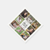 Eleganter Abschluss Personalisiert 8 Fotomaterial Serviette (Ecke)