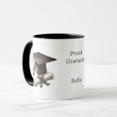 Eleganter Abschlussbecher Tasse (Vorderseite Links)