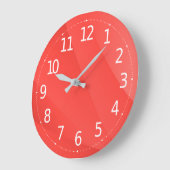 Eleganter Abstrakt geometrischer Hintergrund | Große Wanduhr (Winkel)