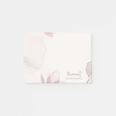 Eleganter Abstrakter Blush Wasserfarben Post-it Klebezettel (Vorderseite)