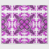 Eleganter abstrakter Bohrosa Mandala-Schmetterling Geschenkpapier (Flach)