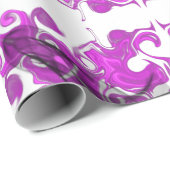 Eleganter abstrakter Bohrosa Mandala-Schmetterling Geschenkpapier (Rolleneckpunkt)