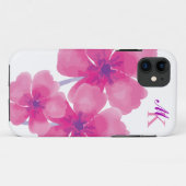Eleganter Abstrakter Flora iPhone Case (Rückseite (Horizontal))