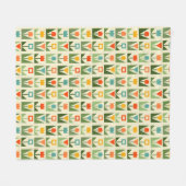 Eleganter Abstrakter Frühling Fleecedecke (Vorderseite (Horizontal))