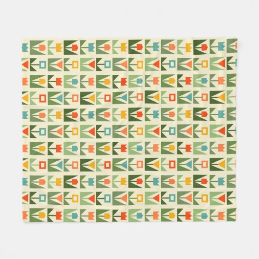 Eleganter Abstrakter Frühling Fleecedecke (Vorderseite (Horizontal))