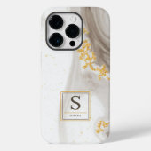 Eleganter Abstrakter Glitzer Case-Mate iPhone Hülle (Rückseite)