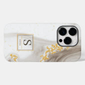 Eleganter Abstrakter Glitzer Case-Mate iPhone Hülle (Rückseite (Horizontal))