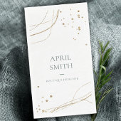 Eleganter Abstrakter Glitzer Ivory Gold Serviette