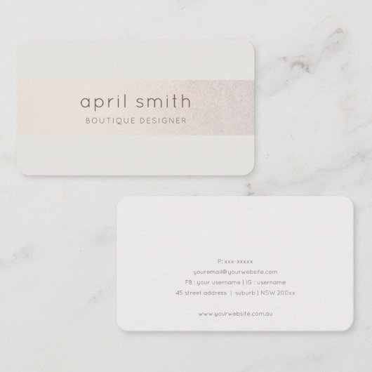 Eleganter Abstrakter Gold Lila Watercolor Glitzer Visitenkarte (Vorne/Hinten)