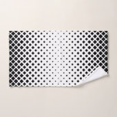 Eleganter abstrakter Gradient schwarzer Diamanten Badhandtuch Set (Handtuch)