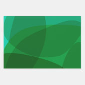 Eleganter Abstrakter grüner Weihnachtsfeiertag Geschenkpapier Set (Vorderseite 3)