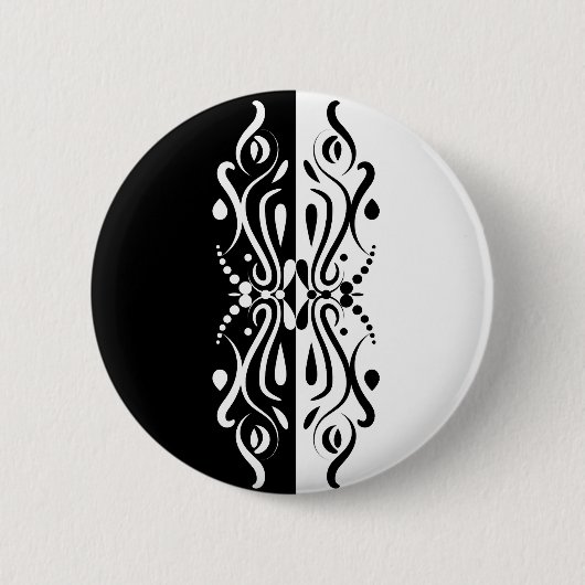 Eleganter Abstrakter Harlequin-Stil Button (Vorderseite)