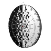 Eleganter Abstrakter Harlequin-Stil Dartscheibe (Vorderseite rechts)