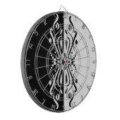 Eleganter Abstrakter Harlequin-Stil Dartscheibe (Vorderseite Links)