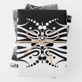 Eleganter Abstrakter Harlequin-Stil Geschenkpapier Set (Beispiel)