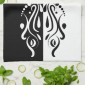 Eleganter Abstrakter Harlequin-Stil Geschirrtuch (Gefaltet)