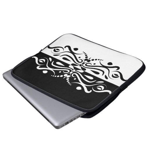 Eleganter Abstrakter Harlequin-Stil Laptopschutzhülle (Vorne Knopf)