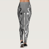 Eleganter Abstrakter Harlequin-Stil Leggings (Rückseite)