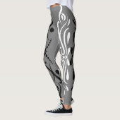 Eleganter Abstrakter Harlequin-Stil Leggings (Links)