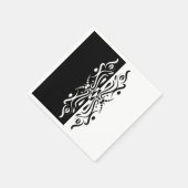 Eleganter Abstrakter Harlequin-Stil Serviette (Ecke)