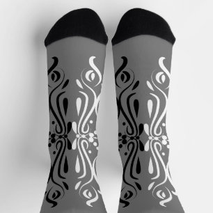 Eleganter Abstrakter Harlequin-Stil Socken