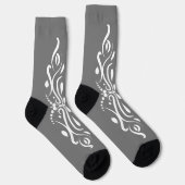Eleganter Abstrakter Harlequin-Stil Socken (Rechts)