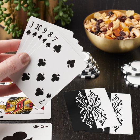 Eleganter Abstrakter Harlequin-Stil Spielkarten (In Situ)