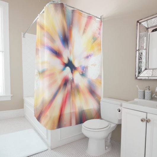 Eleganter abstrakter Hintergrund abstrakt, Kunst, Duschvorhang (Beispiel)