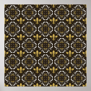 Eleganter Abstrakter Hintergrund. Nahtlose Geometr Poster
