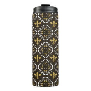 Eleganter Abstrakter Hintergrund. Nahtlose Geometr Thermosbecher