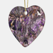 Eleganter abstrakter lila Lavendel Keramikornament (Links)