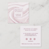 Eleganter Abstrakter Marmor | Visitenkarte (Vorne/Hinten)