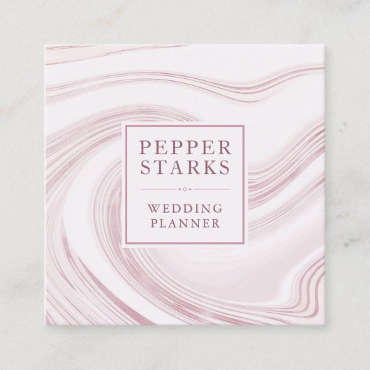 Eleganter Abstrakter Marmor | Visitenkarte (Vorderseite)