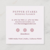 Eleganter Abstrakter Marmor | Visitenkarte (Rückseite)