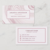 Eleganter Abstrakter Marmor | Visitenkarte (Vorne/Hinten)