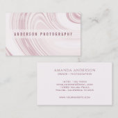 Eleganter Abstrakter Marmor | Visitenkarte (Vorne/Hinten)