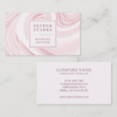 Eleganter Abstrakter Marmor | Visitenkarte (Vorne/Hinten)